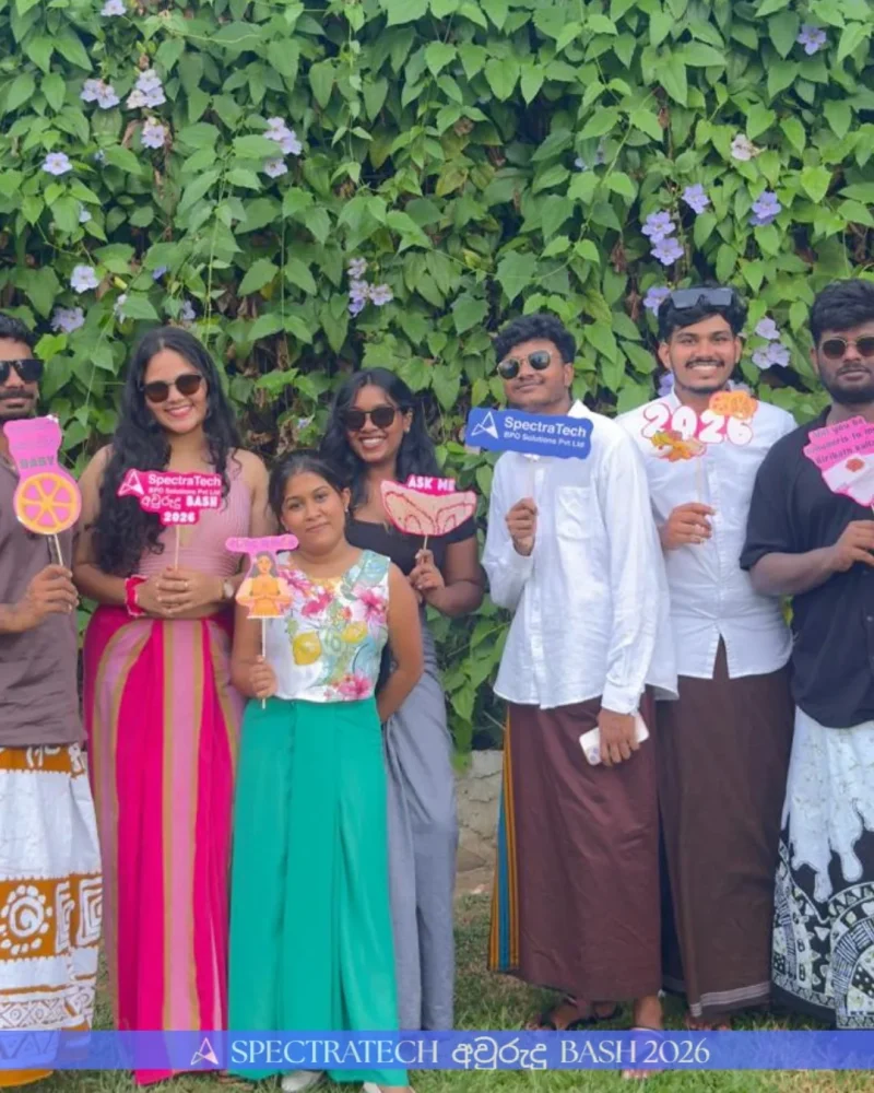 The SpectraTech team at the Sinhala and Tamil New Year celebration
