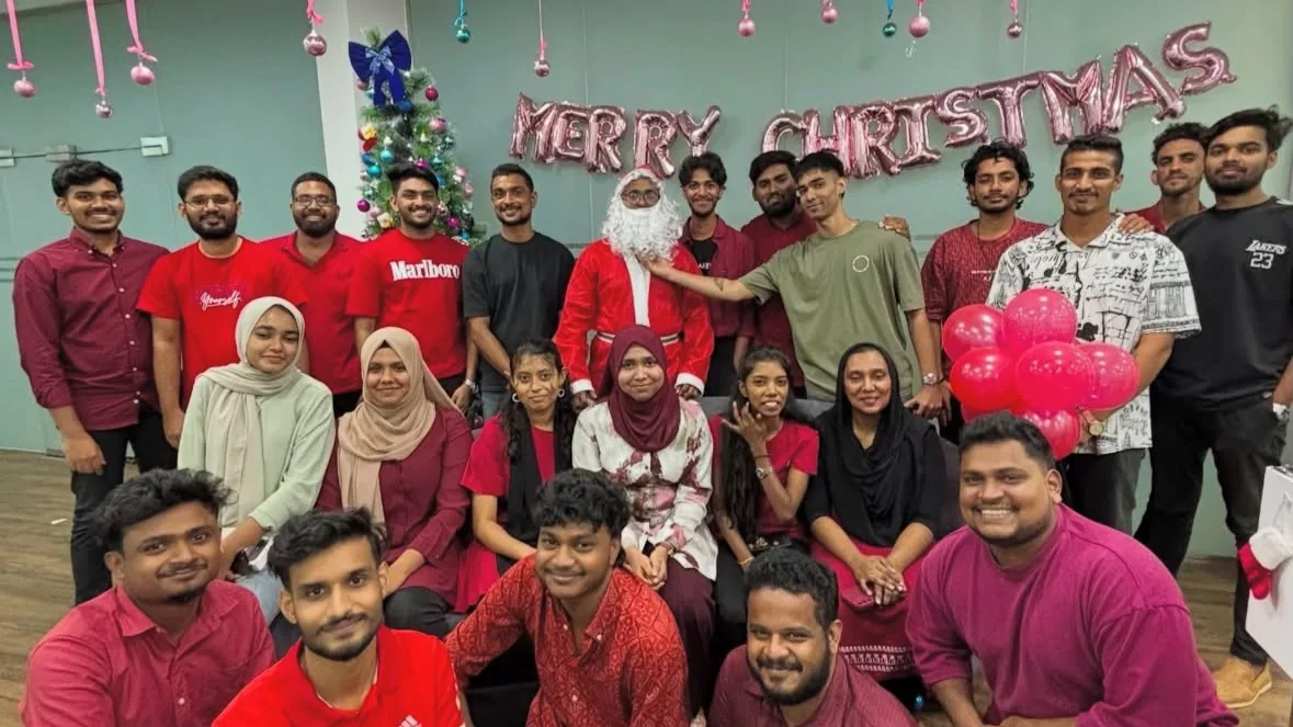 The SpectraTech team at the Christmas celebration