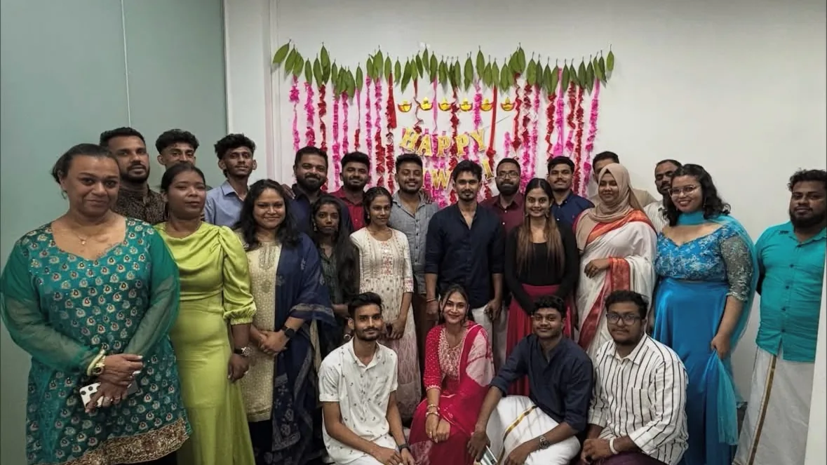 The SpectraTech team at the Diwali celebration