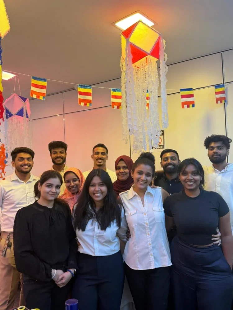 The SpectraTech team at the Vesak celebration