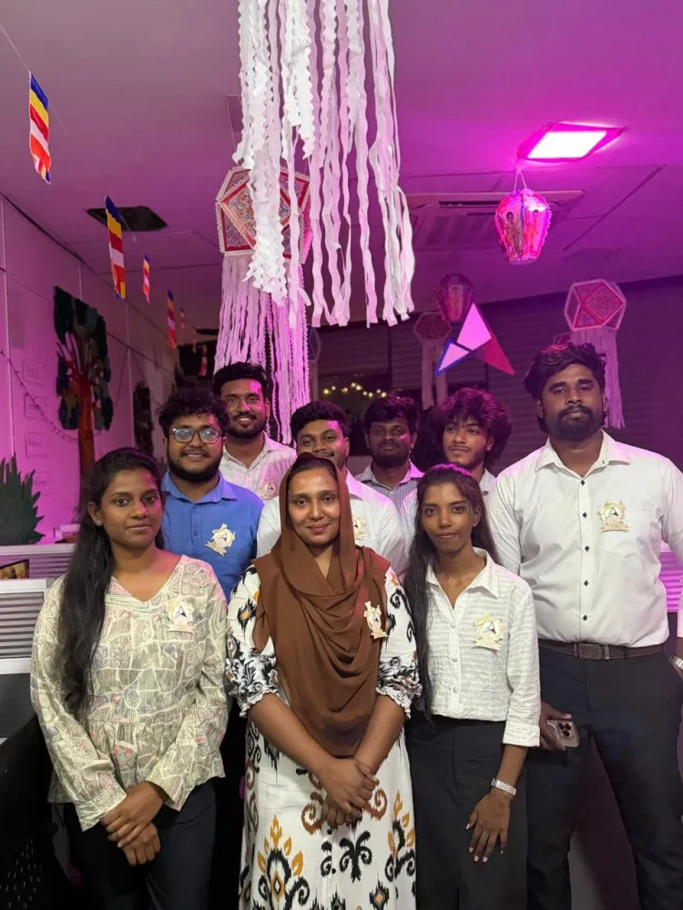 The SpectraTech team at the Vesak celebration